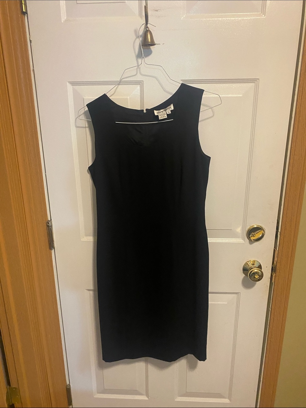 Classy David Warren black sheath dress